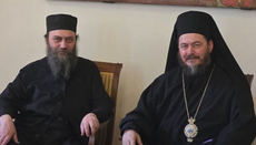 Хиландарски монаси на Малу Госпојину у Вазнесењској цркви