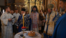Владика Доситеј и игуман Хиландара Методије служили у Вазнесењској цркви