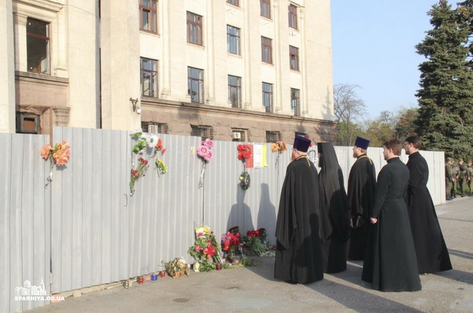 Odessa diocese prays for victims of 2 May tragedy (VIDEO)