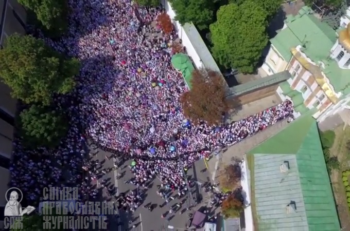 Cross Procession-2017: aerial video shooting