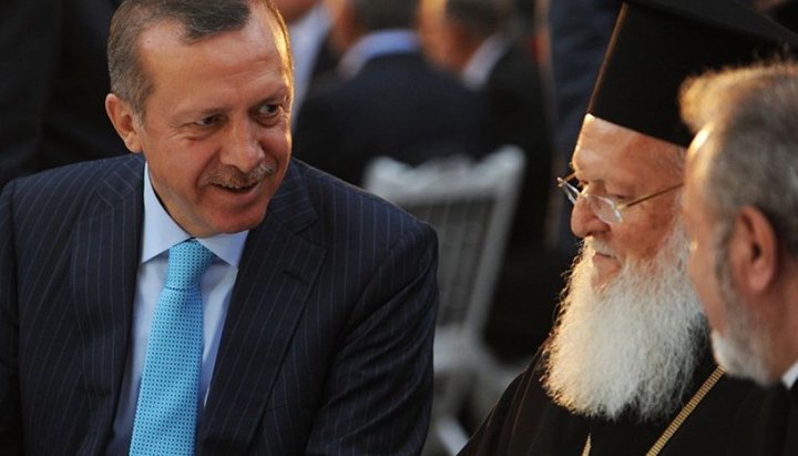 President of Turkey with Patriarch Bartholomew