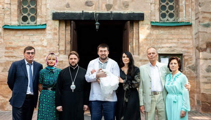The granddaughter of Prosecutor General Yuri Lutsenko was "baptized" at the Vydubichi Monastery of the UOC KP
