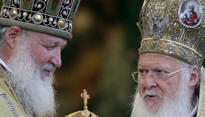 Patriarch Kirill and Patriarch Bartholomew