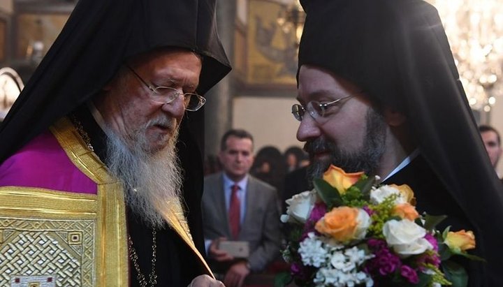 Patriarch Bartholomew and Archbishop Job (Getcha)