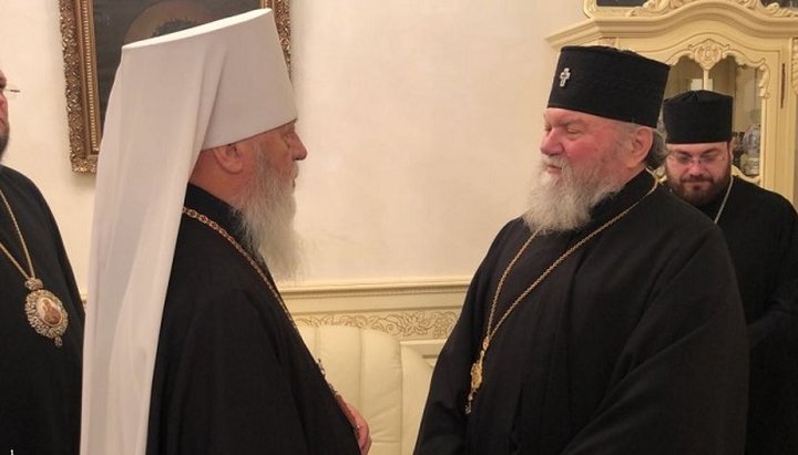 Metropolitan Agafangel of Odessa and Izmail meeting with His Eminence Archbishop Michael of Prague and the Czech Lands