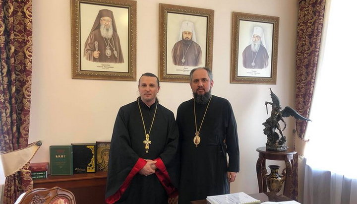  “Cleric” of the OCU Volodymyr Chayka and “Primate” of the new church structure Epiphany Dumenko