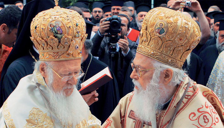 Patriarch Bartholomew and His Beatitude Archbishop Anastasios of Tirana and All Albania 