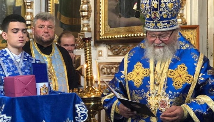 Archbishop Michael of Prague led the divine service in the Goscha monastery. Photo: Rovno Eparchy