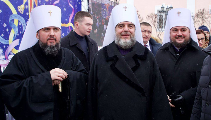 Epiphany Dumenko and "hierarchs" of the OCU Simeon and Alexander