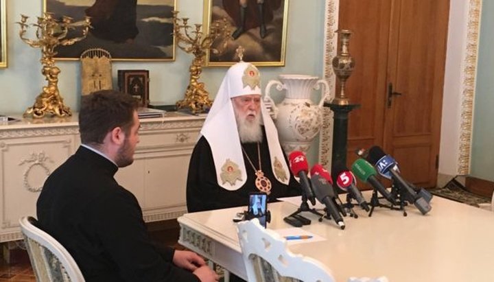 The head of the UOC KP Filaret Denisenko. Photo: 