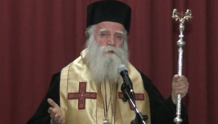 Metropolitan Seraphim of Kythira and Antikythera of the Greek Orthodox Church. Photo: YouTube