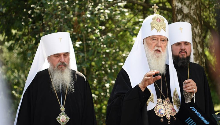 Joasaf Shibaev, Filaret Denisenko and Epiphany Dumenko. Photo: vidomosti.kiev.ua