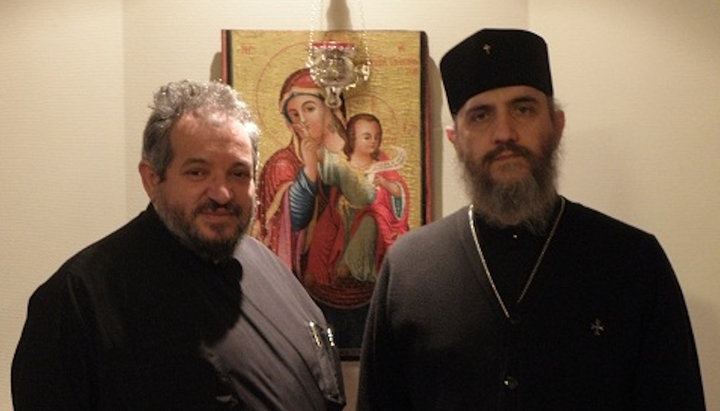  Metropolitan Seraphim (Kykkotis) of Zimbabwe (left). Photo: churchofcypruseu.com