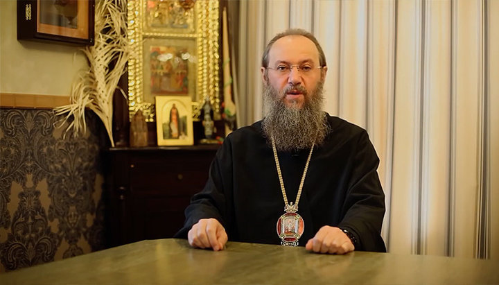 Metropolitan Anthony (Pakanich) of Boryspil and Brovary, UOC Chancellor. Photo: a video screenshot from the YouTube channel “Stained Glass: On Faith in Colours”