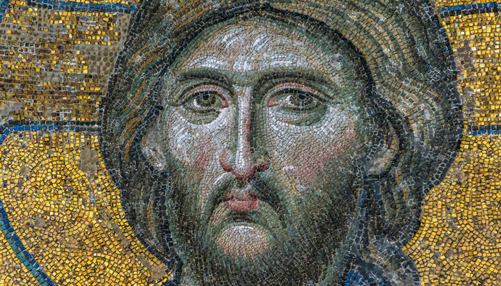 Fragment of a mosaic image of Jesus Christ in Istanbul's Hagia Sophia. Photo: livejournal.com