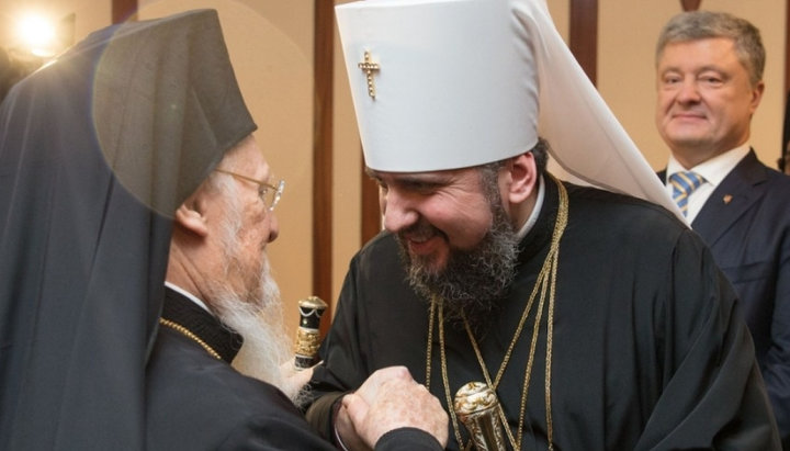 Patriarch Bartholomew and Epiphany Dumenko. Photo: riafan.ru