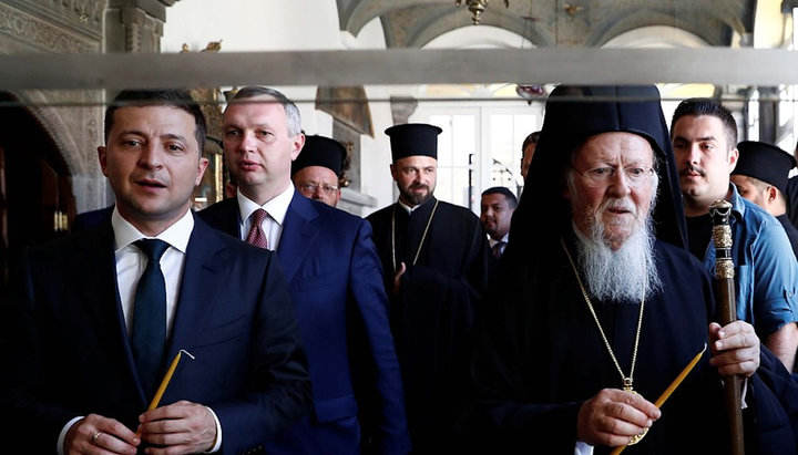 Vladimir Zelensky and Patriarch Bartholomew. Photo: krsk.kp.ru