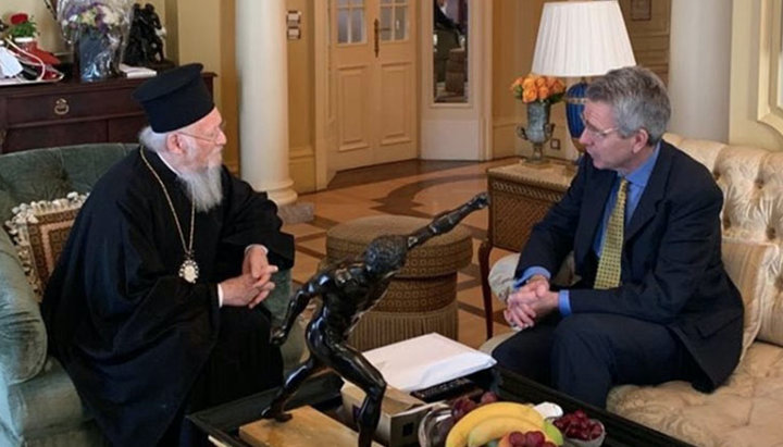 Patriarch Bartholomew and Jeffrey Payette. Photo: regnum.ru