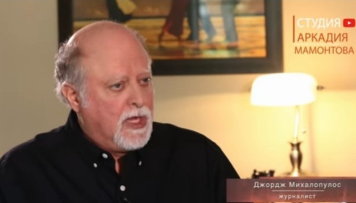 Journalist George Michalopoulos. Photo: a screenshot of the film "Samosviaty" ("The Self-Consecrated”)