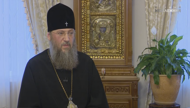 Chancellor of the UOC, Metropolitan Anthony (Pakanich)of Boryspil and Brovary. Photo: Screenshot of the First Independent Youtube channel 