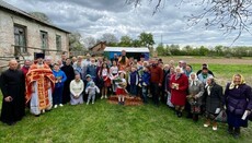 In Bokhoniki, UOC hierarch holds open-air Liturgy with persecuted community