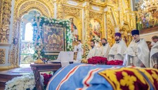 The burial of Metropolitan Mitrofan takes place in Kyiv-Pechersk Lavra