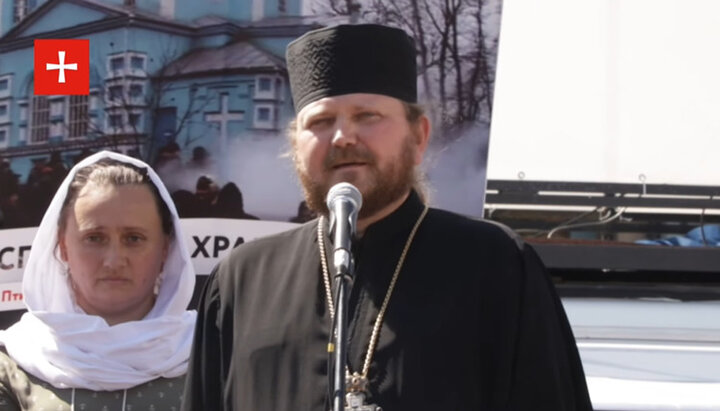 Archpriest Vitaly Chersky, a cleric of the Chernivtsi-Bukovina Eparchy. Photo: a screenshot of the video from the "1 Kozak" Youtube channel