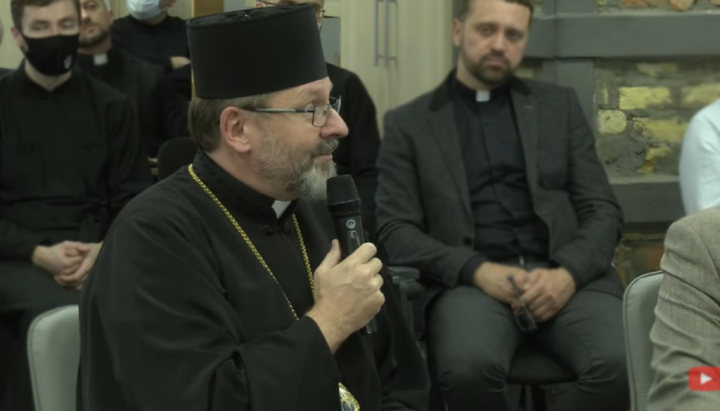 Head of the UGCC Sviatoslav Shevchuk. Photo: a screenshot / YouTube / "Live TV"