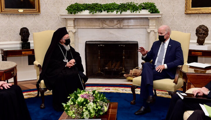 Patriarch Bartholomew and Joe Biden. Photo: orthodoxtimes.com