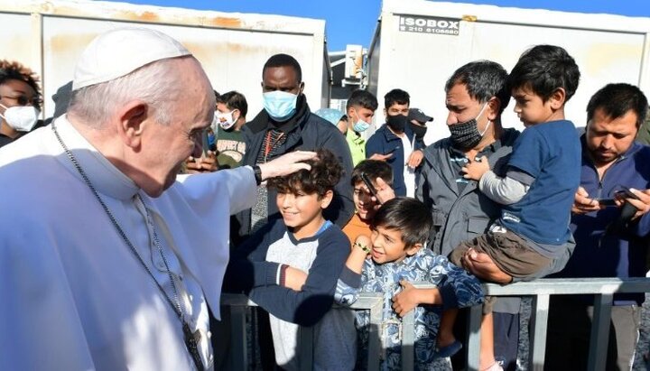 Pope Francis's visit to Lesbos. Photo: vaticannews.va