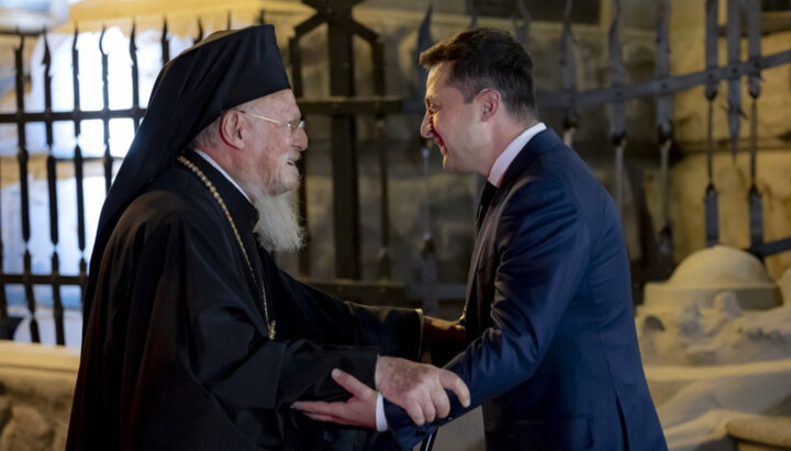 Patriarch Bartholomew and Vladimir Zelensky. Photo: president.gov.ua