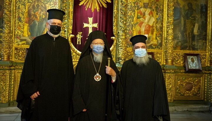 Metropolitan Emmanuel, Patriarch Bartholomew and 