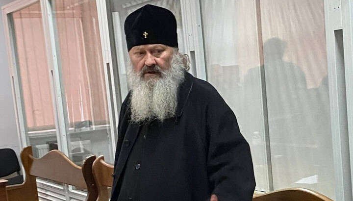 Metropolitan Pavel in the courtroom. Photo: t.me/stranaua