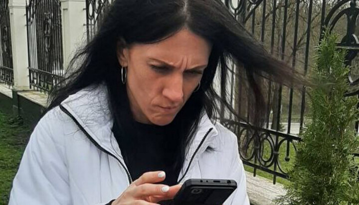 Alla Chepelyuk, an employee of the press service of the Kamyanets-Podilskyi City Council. Photo: LAVRA Live Telegram channel