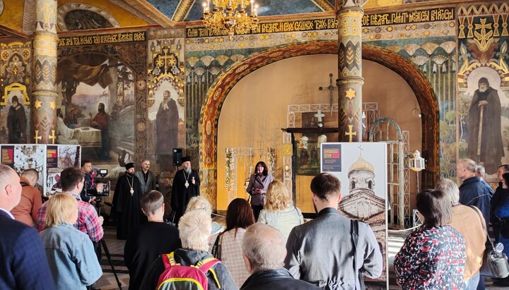 Opening of the exhibition in the Refectory Church of the Kyiv-Pechersk Lavra. Photo: dess.gov.ua