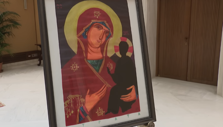 Revika’s "Icon" "Loss". Photo: screenshot of the Vatican youtube channel