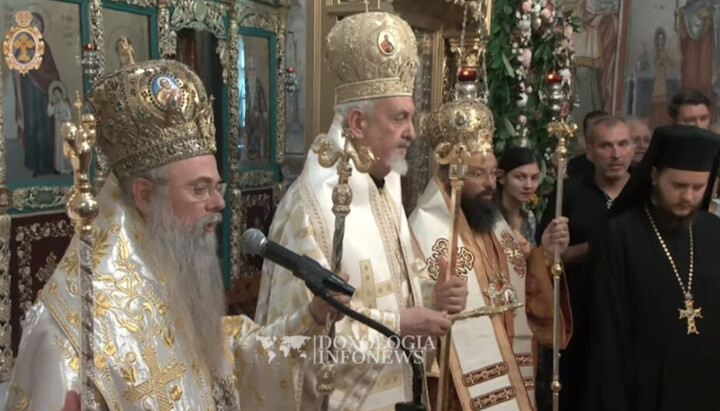 Metropolitan Nikolai of Plovdiv and Emmanuel of Chalcedon. Photo: religija.mk