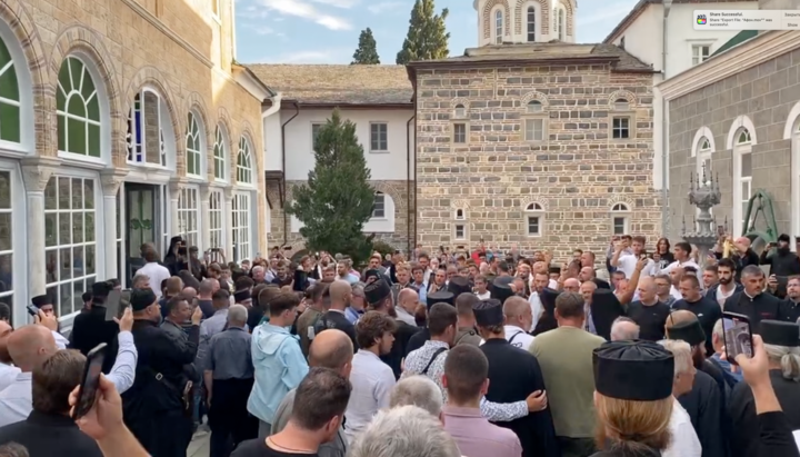 Celebrations in the Panteleimon Monastery of Athos. Photo: UOJ