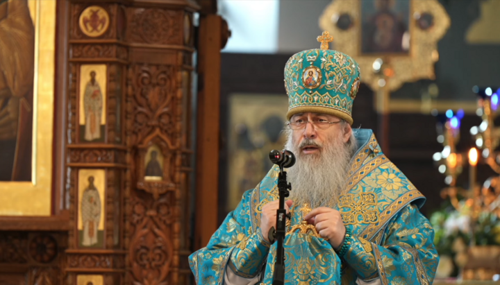 Metropolitan Arseniy. Photo: screenshot of the Sviatohirsk Lavra YouTube channel