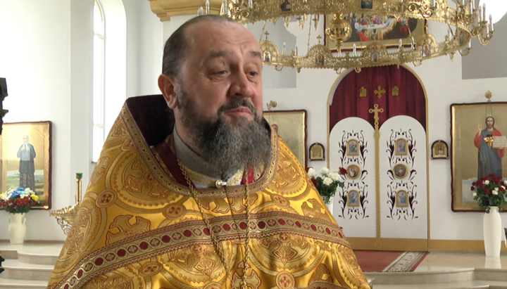 Archpriest Oleksandr Kolb banned from the priesthood. Photo: "Channel 12"