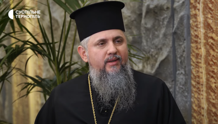 Epifaniy Dumenko believes that only those parishioners who "do not understand" are in the UOC. Photo: screenshot of the YouTube channel "Susipilne Ternopil"
