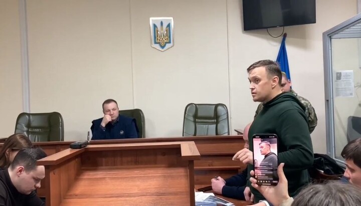 Photo: Archpriest Serhiy in court