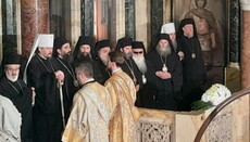 Dumenko attends the funeral of Bulgarian Patriarch Neophyte