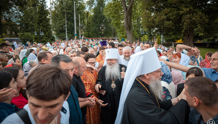 Metropolitan Tikhon of All America and Canada in Chernivtsi. 1.06.2024. Photo: screenshot of the Facebook video of the Chernivtsi Eparchy