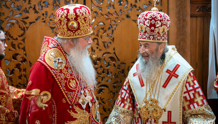 Metropolitan Onuphry of Kyiv and All Ukraine and Metropolitan Tikhon of All America and Canada in Chernivtsi. Photo: news.church.ua