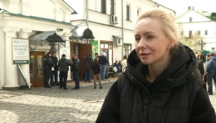 Former Director of the Department of Cultural Heritage of the Ministry of Culture, Maryana Tomin, at the Kyiv-Pechersk Lavra. Photo: bigkyiv.com.ua