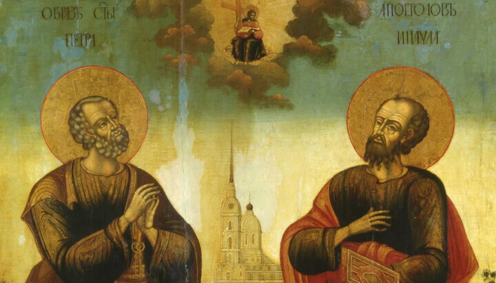 A fragment of the icon of Peter and Paul. Photo: open sources