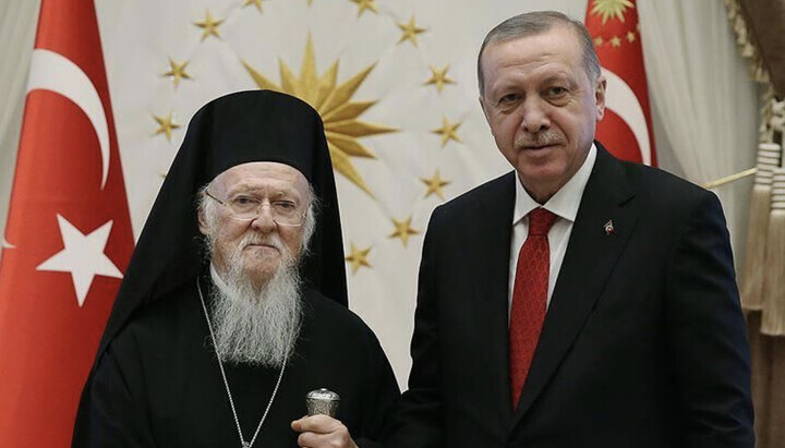 Patriarch Bartholomew and Recep Tayyip Erdoğan. Photo: www.aa.com.tr