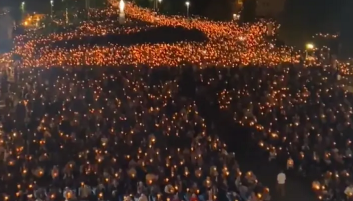 Catholic celebration of the Assumption of the Blessed Virgin Mary in 2022. Photo: Screenshot from X video