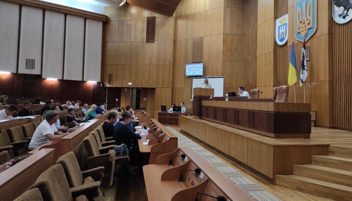 A session of the Ivano-Frankivsk City Council. Photo: Suspilne